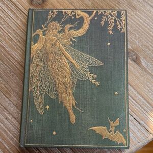 Fairy  Green and Gold Hardcover Journal